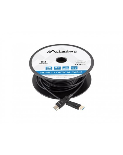 Lanberg CA-HDMI-30FB-0200-BK optiline kaabel HDMI M/M 20m v2.1 8K AOC