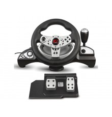 NanoRS RS700 Gaming Controller Black, Silver USB Steering wheel Analogue / Digital Android, PC, PlayStation 4, Playstation 3, Xb