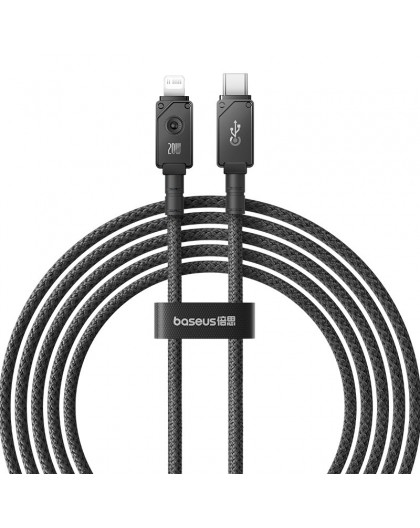 Baseus Unbreakable USB C to iP cable 2 m 20 W Black