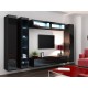 Cama Full cabinet VIGO '180' 180/40/30 black/black gloss