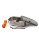 black+blum BAM-SS-L003 lunch box Lunch container Silicone, Stainless steel Orange, Stainless steel 1 pc(s)