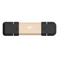 Silicon Power DS72 USB flash drive 500 GB USB Type-A / USB Type-C 3.2 Gen 2 (3.1 Gen 2) Gold