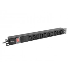 LANBERG PDU RACK POWER STRIP (1U,10A,7X IEC C13,2M)