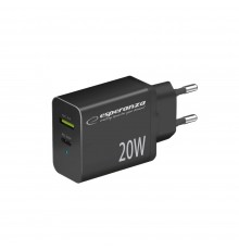 Esperanza EZC105K mains charger 20W Black
