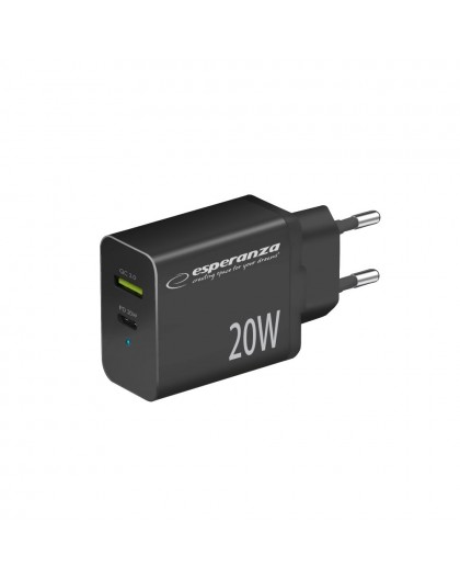 Esperanza EZC105K mains charger 20W Black