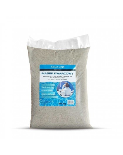 Acrylmed Quartz sand for swimming pool filters, 25 kg