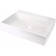 Granite countertop washbasin with space for a tap - 500x400 mm
