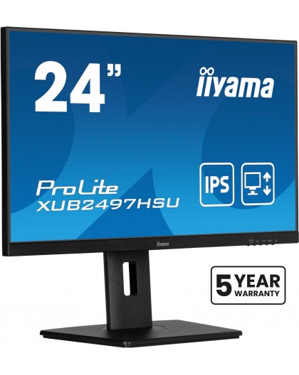 iiyama 24” IPS technology panel with height adjustable stand and 100Hz refresh rate