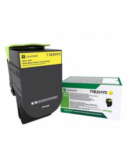 Lexmark 71B2HY0 toner cartridge 1 pc(s) Original Yellow