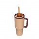 Thermal mug with telescopic straw Kambukka Rio Tumbler 950ml Almond Dream