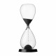 RITUALI DOMESTICI SCORRENDO Hourglass black 11 x 32 cm