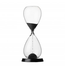 RITUALI DOMESTICI SCORRENDO Hourglass black 11 x 32 cm