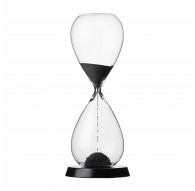 RITUALI DOMESTICI SCORRENDO Hourglass black 11 x 32 cm