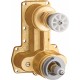 Thermostatic flush-mounted BOX body with shower switch