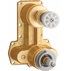 Thermostatic flush-mounted BOX body with shower switch