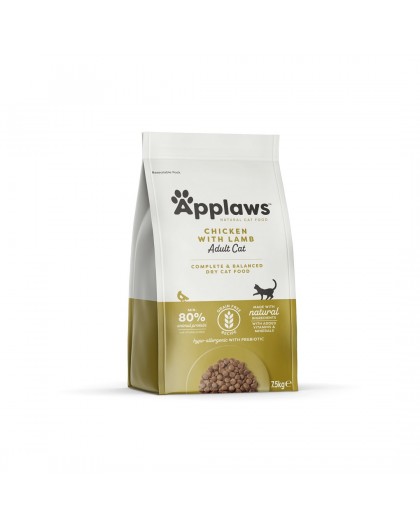 APPLAWS Chicken with lamb - dry cat food - 7,5kg