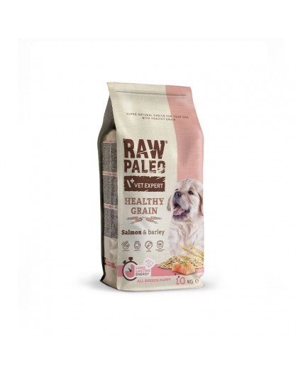Raw Paleo Healthy Grain Puppy Salmon and barley - dry dog ​​food - 10 kg