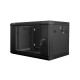 Lanberg wall mounted 19" rack cabinet 6U 600x450 black wf01-6406-10b