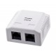 Lanberg OU6-0002-W outlet box RJ-45 White