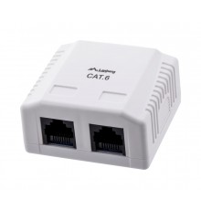 Lanberg OU6-0002-W outlet box RJ-45 White