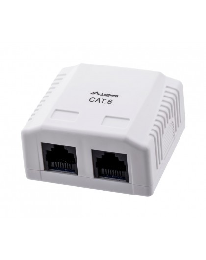 Lanberg OU6-0002-W outlet box RJ-45 White