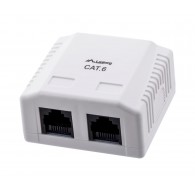 Lanberg OU6-0002-W outlet box RJ-45 White