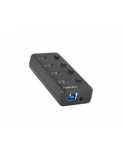 NATEC HUB USB 3.0 MANTIS 2 4-PORTS WITH SWITCH+POWER SUPPLY