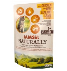 IAMS Naturally Adult with chicken and New Zealand lamb in gravy - wet cat food - 85g