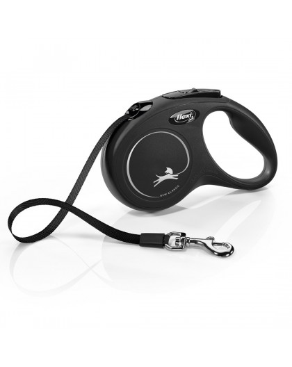 Flexi New CLASSIC 5 m Black Dog Retractable lead