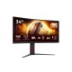 AOC G4 CU34G4 computer monitor 86.4 cm (34") 3440 x 1440 pixels Wide Quad HD LED Black, Red