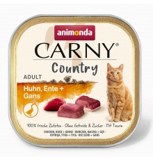 ANIMONDA Carny Country Chicken, Duck + Goose - wet cat food - 100 g