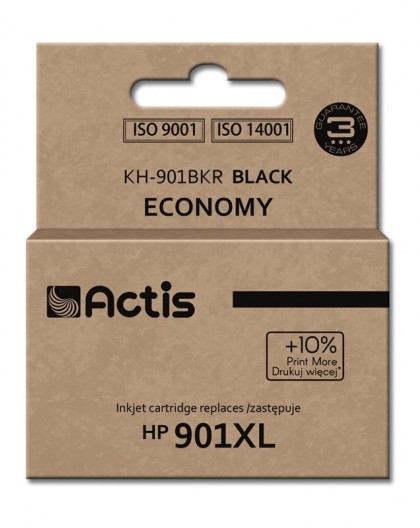 Actis KH-901BKR Ink (replacement for HP 901XL CC654AE Standard 20 ml black)
