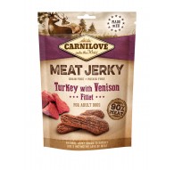 CARNILOVE Turkey with Venison Meat Jerky - Dog Snack - 100 g