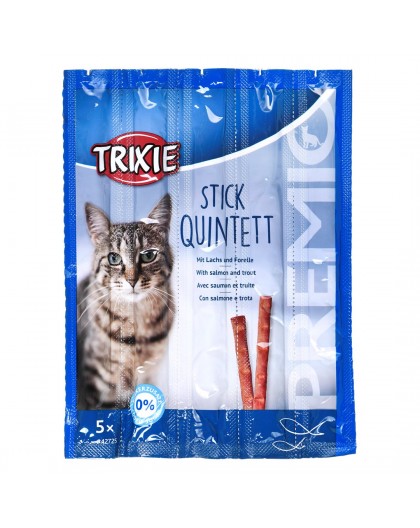 Snacks Premio Sticks-blackened salmon with trout-dry cat food-5x5g
