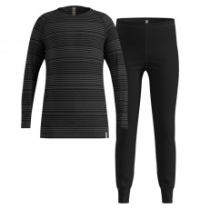 Thermal underwear - Odlo Set long ACTIVE WARM SET size 104 cm Black
