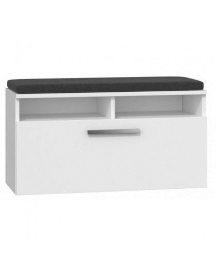 Topeshop RIVA SZAFKA BIEL shoe organizer Closed White