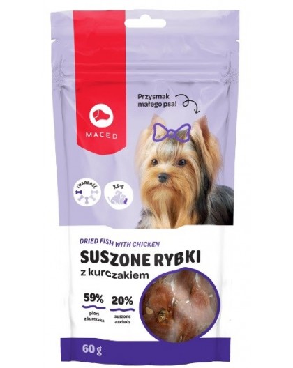 MACED Dried fish with chicken - Dog treat - 60g
