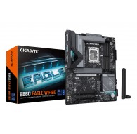 GIGABYTE B860 EAGLE WIFI6E Motherboard - Intel Core Ultra Series CPUs, 12+1+2+1 Phases VRM, up to 9066MHz DDR5, 1xPCIe 5.0 + 2xP