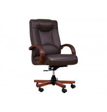 LIDER brown leather armchair