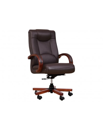 LIDER brown leather armchair