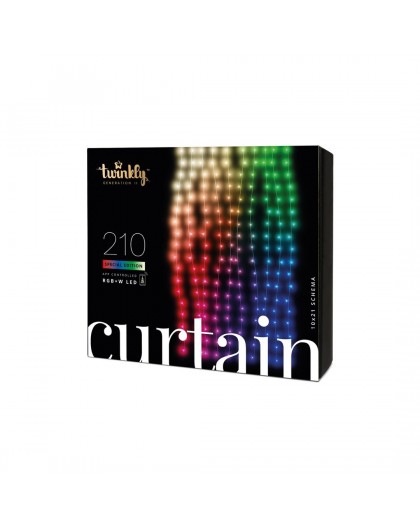TWINKLY Curtain 210 (TWW210SPP-TEU) Intelligent LED Lights 210 LED RGB+W 2,1 m