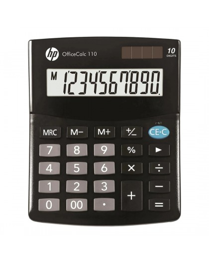 HP Calculator office HP OC 110/INT BX, 10-digit display, 125x101x33mm, black