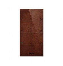 GRENTON TOUCH PANEL/ 8 TOUCH AREAS/ TF-BUS/ DARK, MADE OF NATURAL LEATHER FRONT