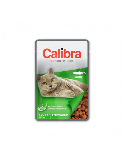 CALIBRA Kassi Premium Steriliseeritud Lõhe - märg kassitoit - 100g