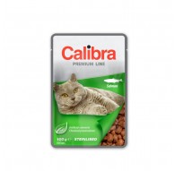 CALIBRA Cat Premium Sterilised Salmon - wet cat food - 100g