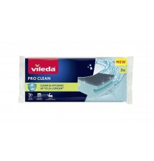 Vileda Pro Clean enzyme profiled scourer 3 pcs.