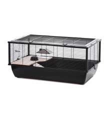 INTER-ZOO Bob + Wood black - cage for a hamster