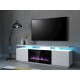 RTV EVA cabinet with electric fireplace 180x40x52 cm white/gloss white