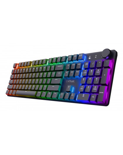 Trust GXT 868 Torix keyboard Gaming USB + RF Wireless + Bluetooth QWERTY US English Black