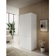Wardrobe PAFOS 2D 90x55.5x198.5 white matt